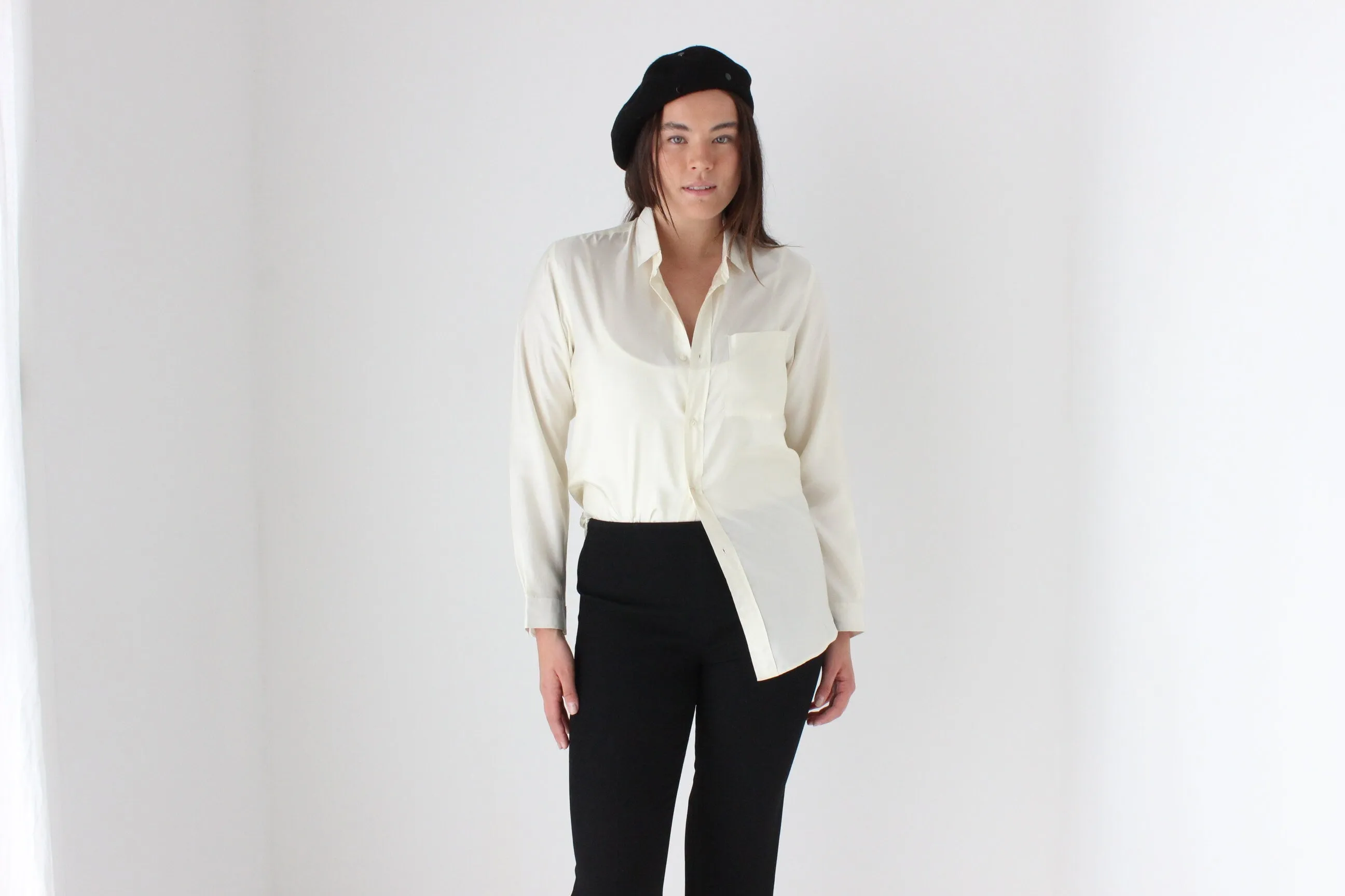 80s Crisp Sateen Shirt