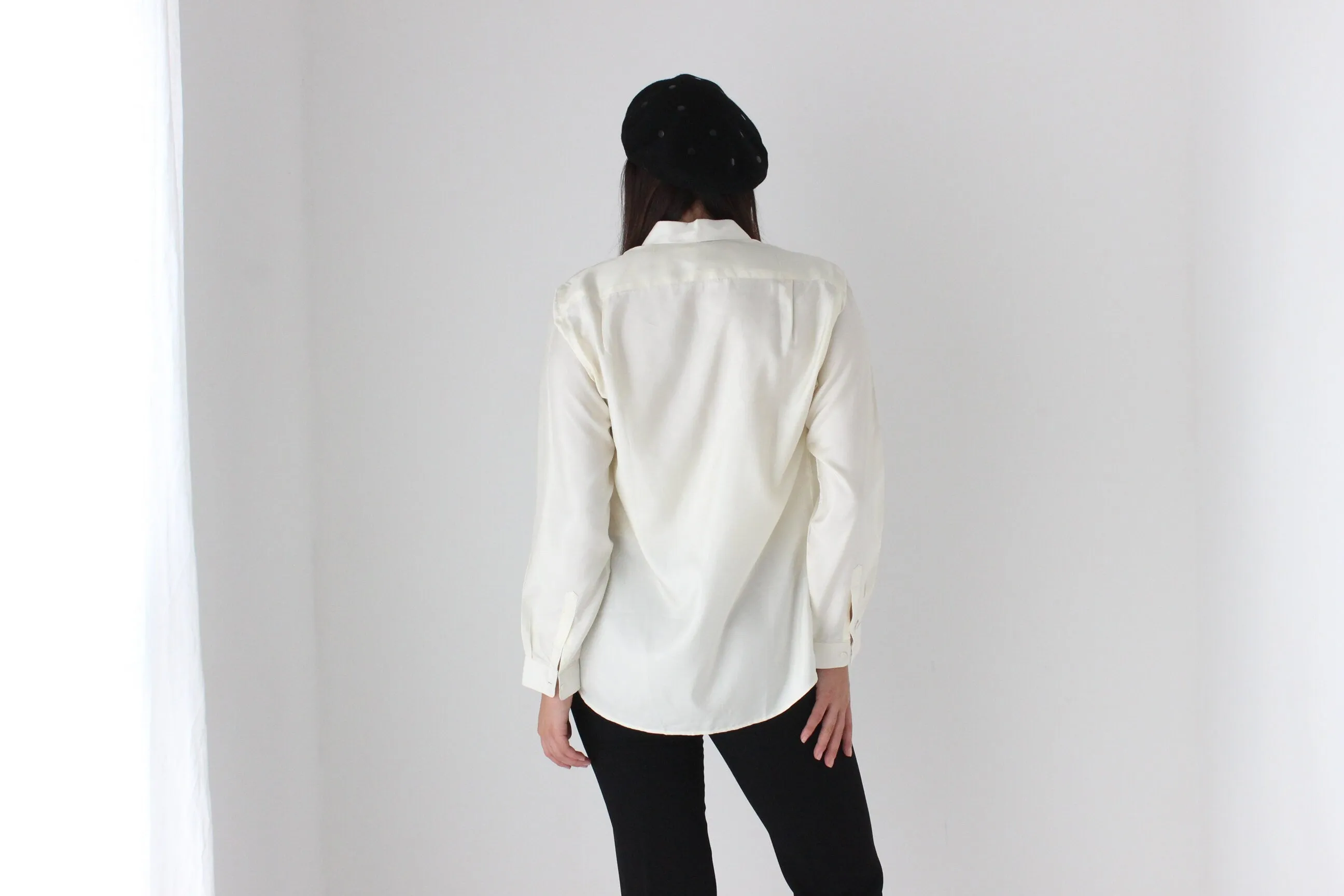 80s Crisp Sateen Shirt