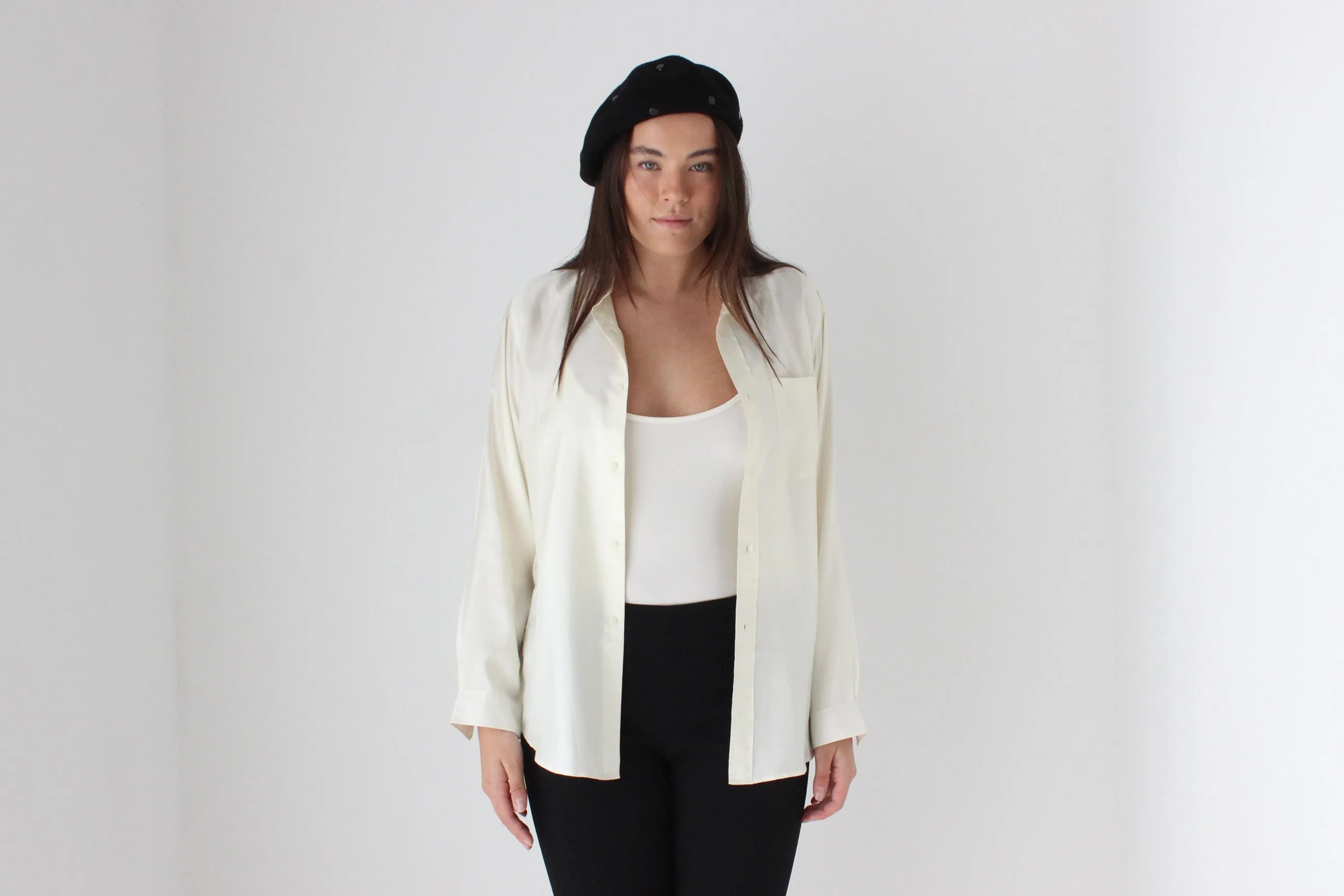 80s Crisp Sateen Shirt