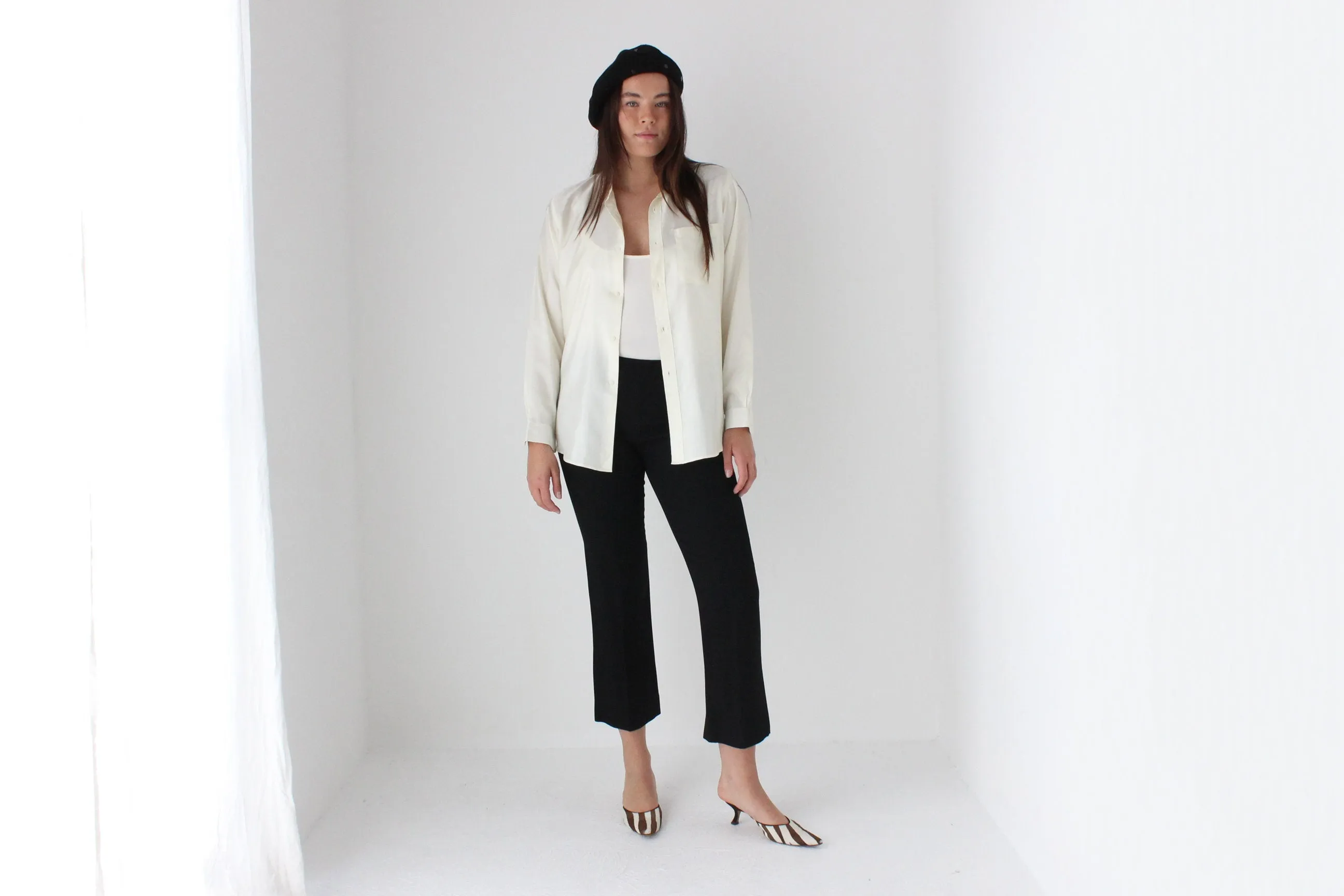80s Crisp Sateen Shirt