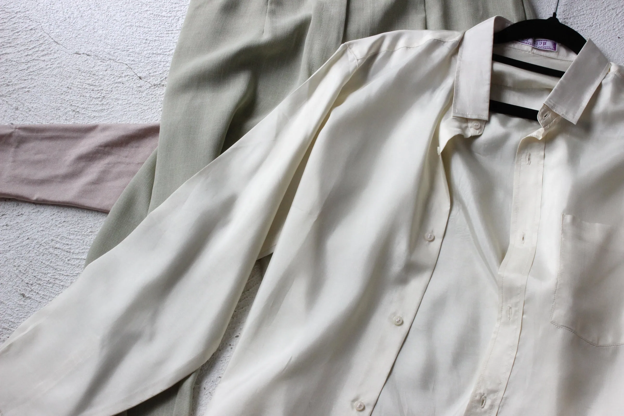 80s Crisp Sateen Shirt