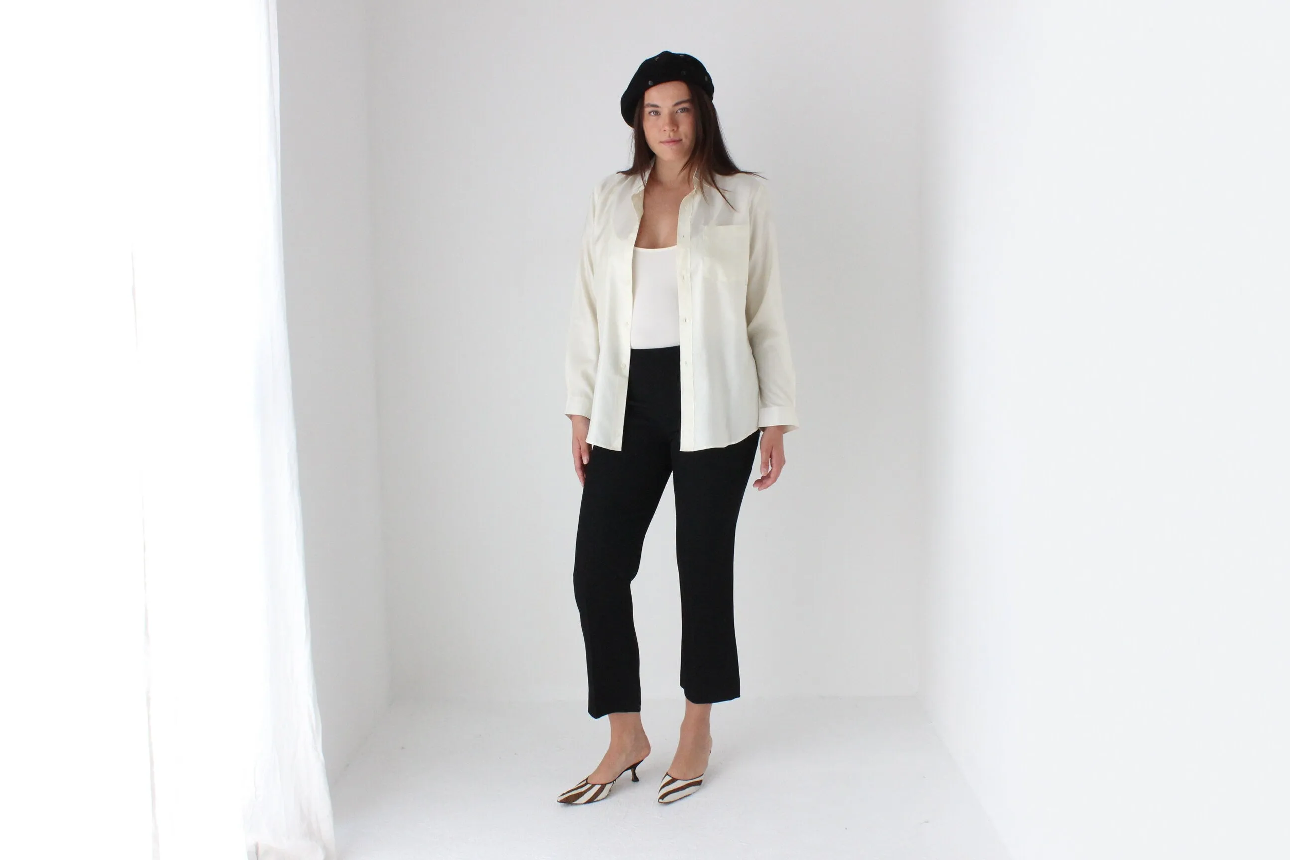 80s Crisp Sateen Shirt