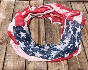 American Flag Infinity Scarf