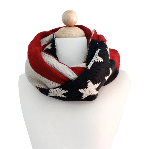 American Flag Infinity Scarf