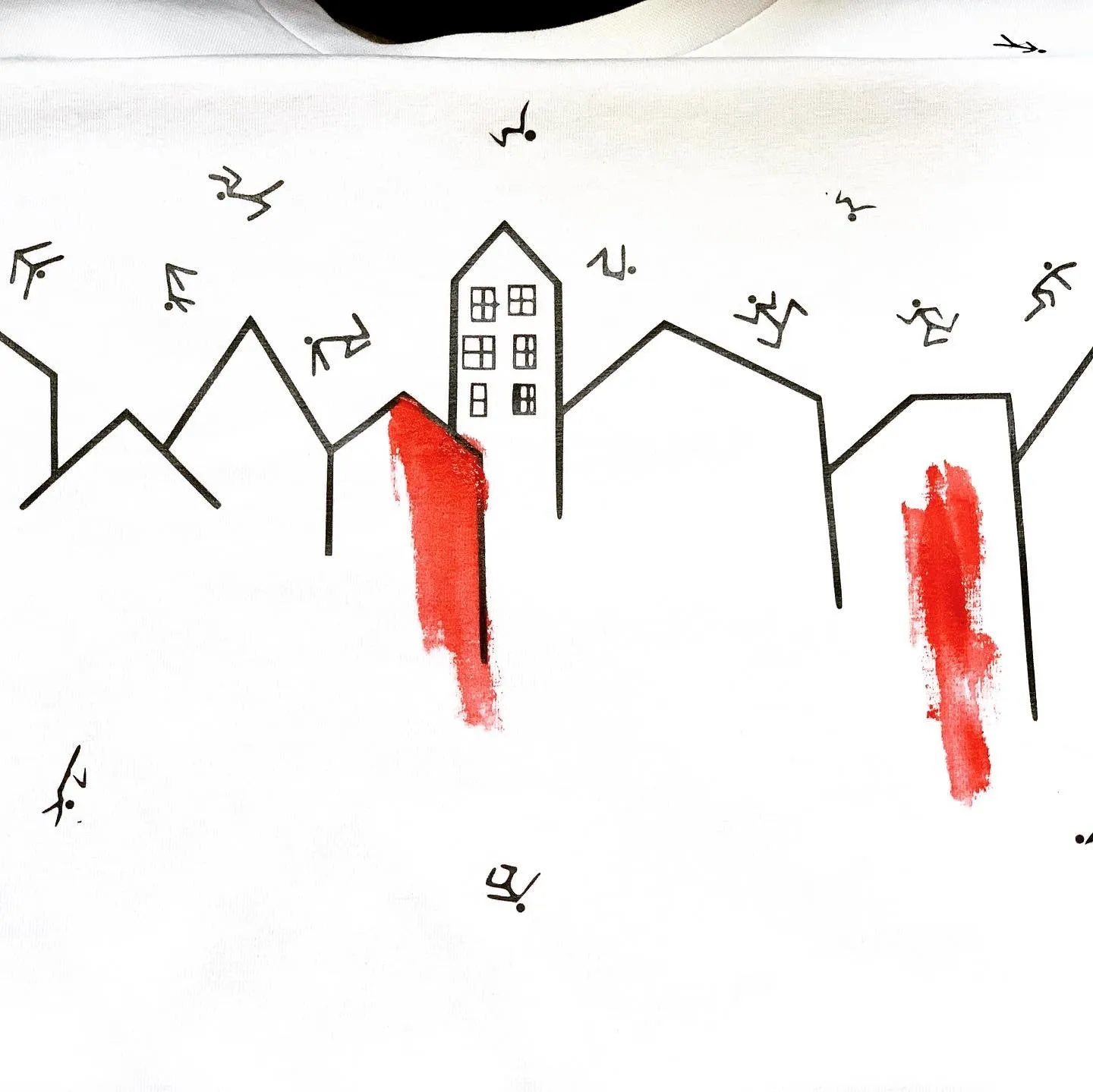 Architectural stickmen t-shirt