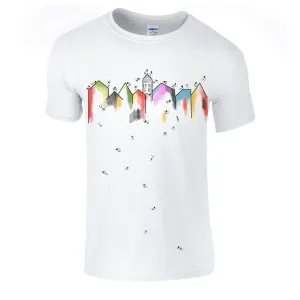 Architectural stickmen t-shirt