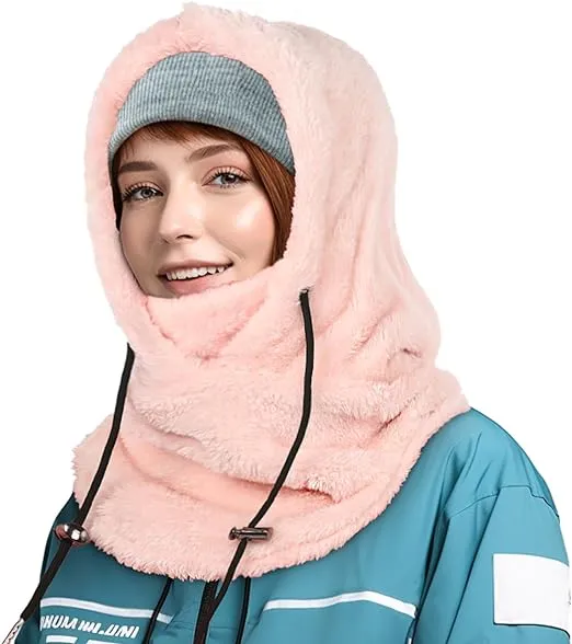 AURUZA Balaclava Windproof Ski Mask Winter Face Mask Cold Weather Fleece Neck Warmer Scarf for Women and Men Hat Cap