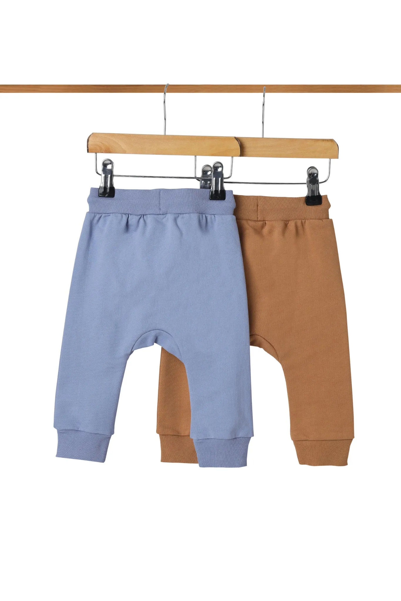 Baby Boys Joggers Pack of 2 made of Pure Cotton Fabric