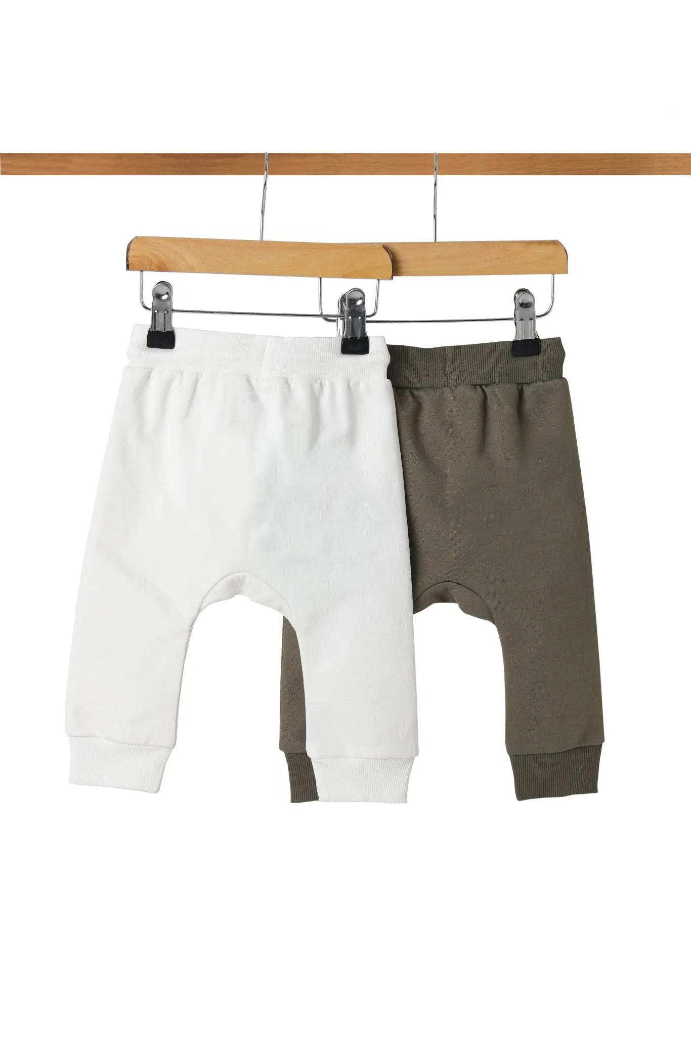 Baby Boys Joggers Pack of 2 made of Pure Cotton Fabric