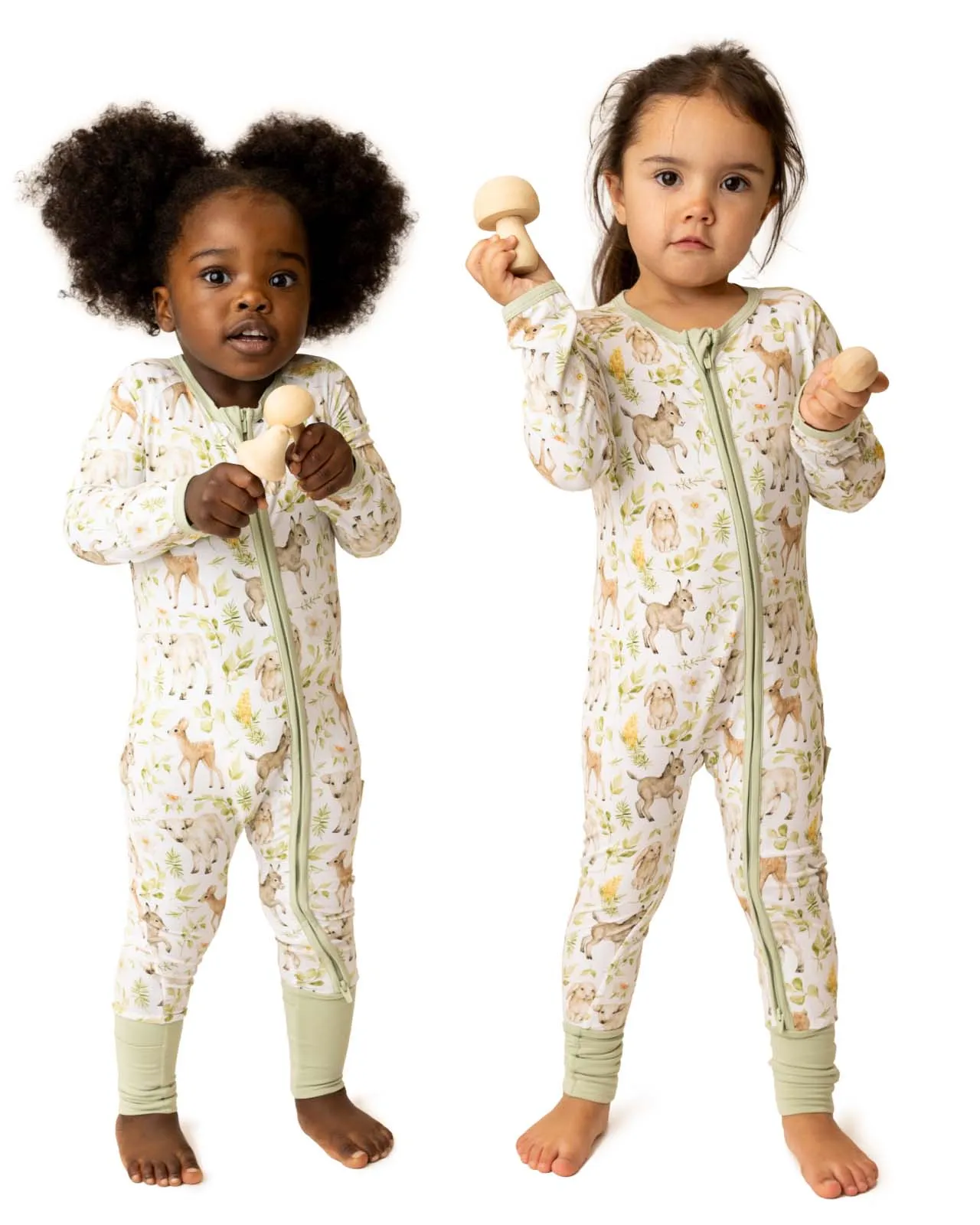 BABYGO® Farmyard Zip Sleepsuit