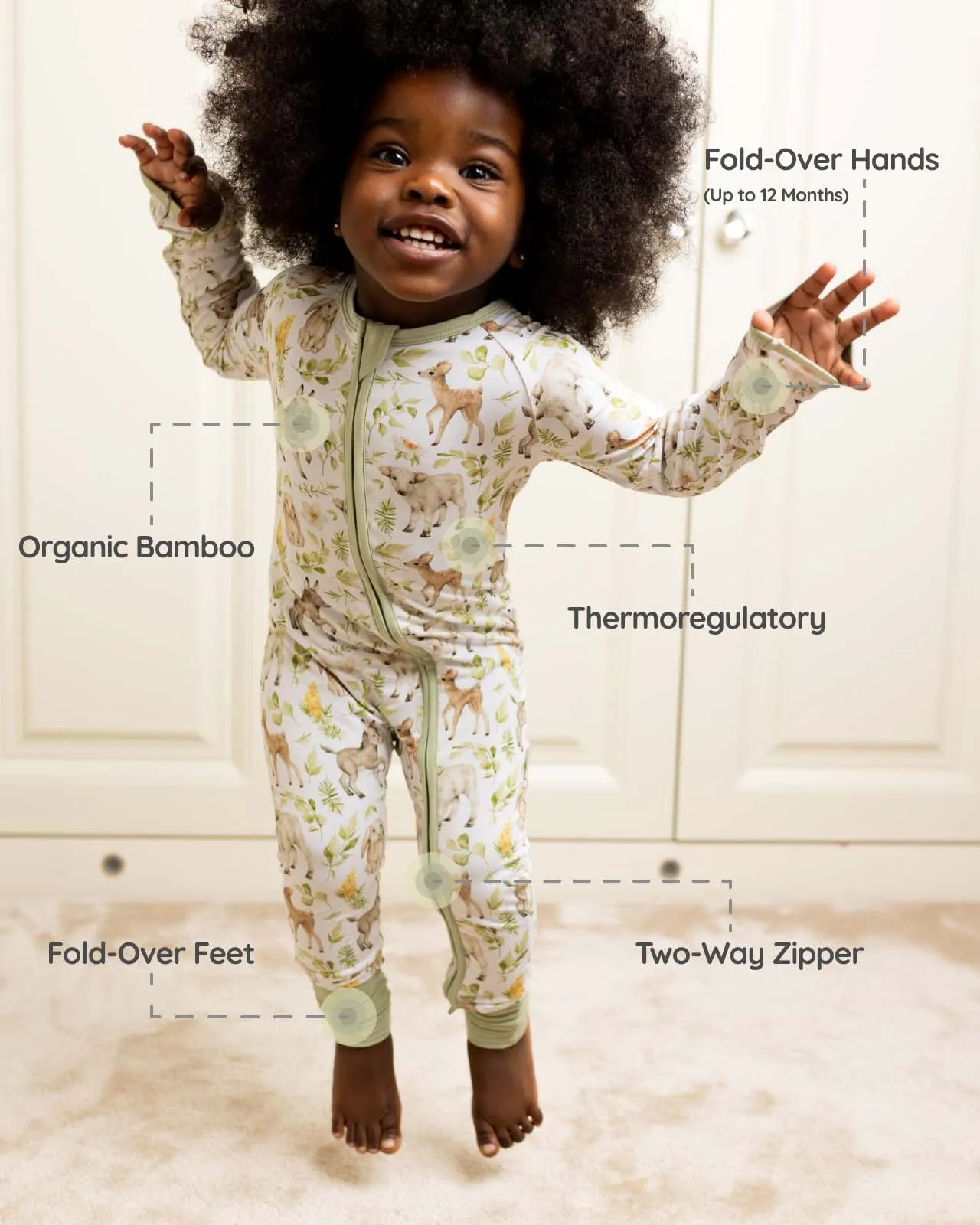 BABYGO® Farmyard Zip Sleepsuit