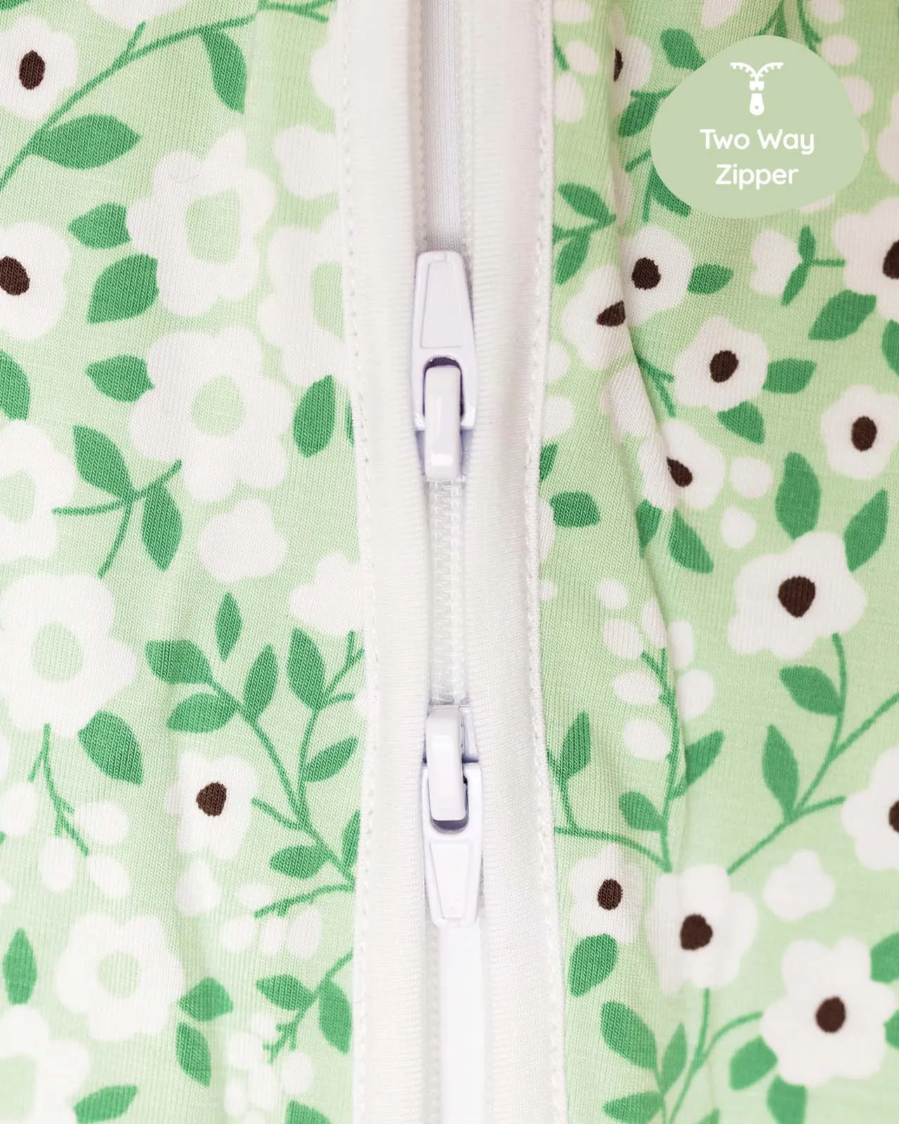 BABYGO® Floral Zip Sleepsuit