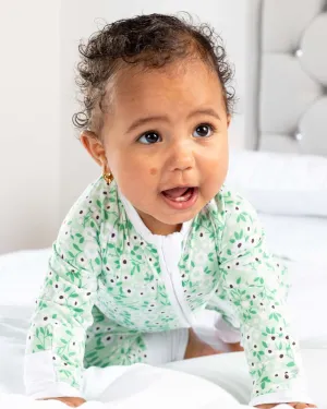 BABYGO® Floral Zip Sleepsuit