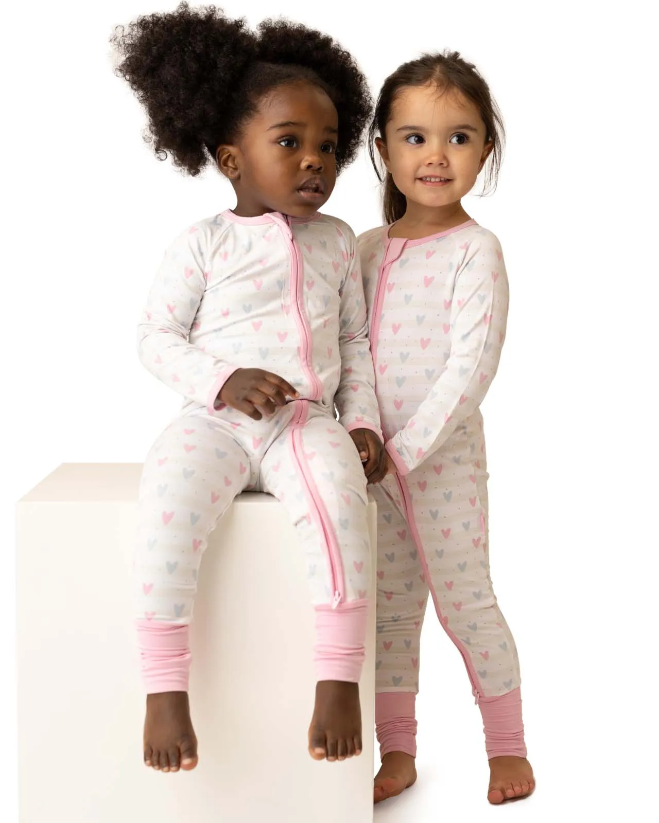 BABYGO® Heart Zip Sleepsuit