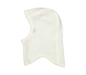 Balaclava, Wool Pointelle Hat - Natural
