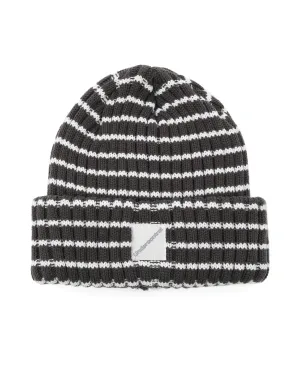 BEANIE / PIN STRIPE / CHARCOAL