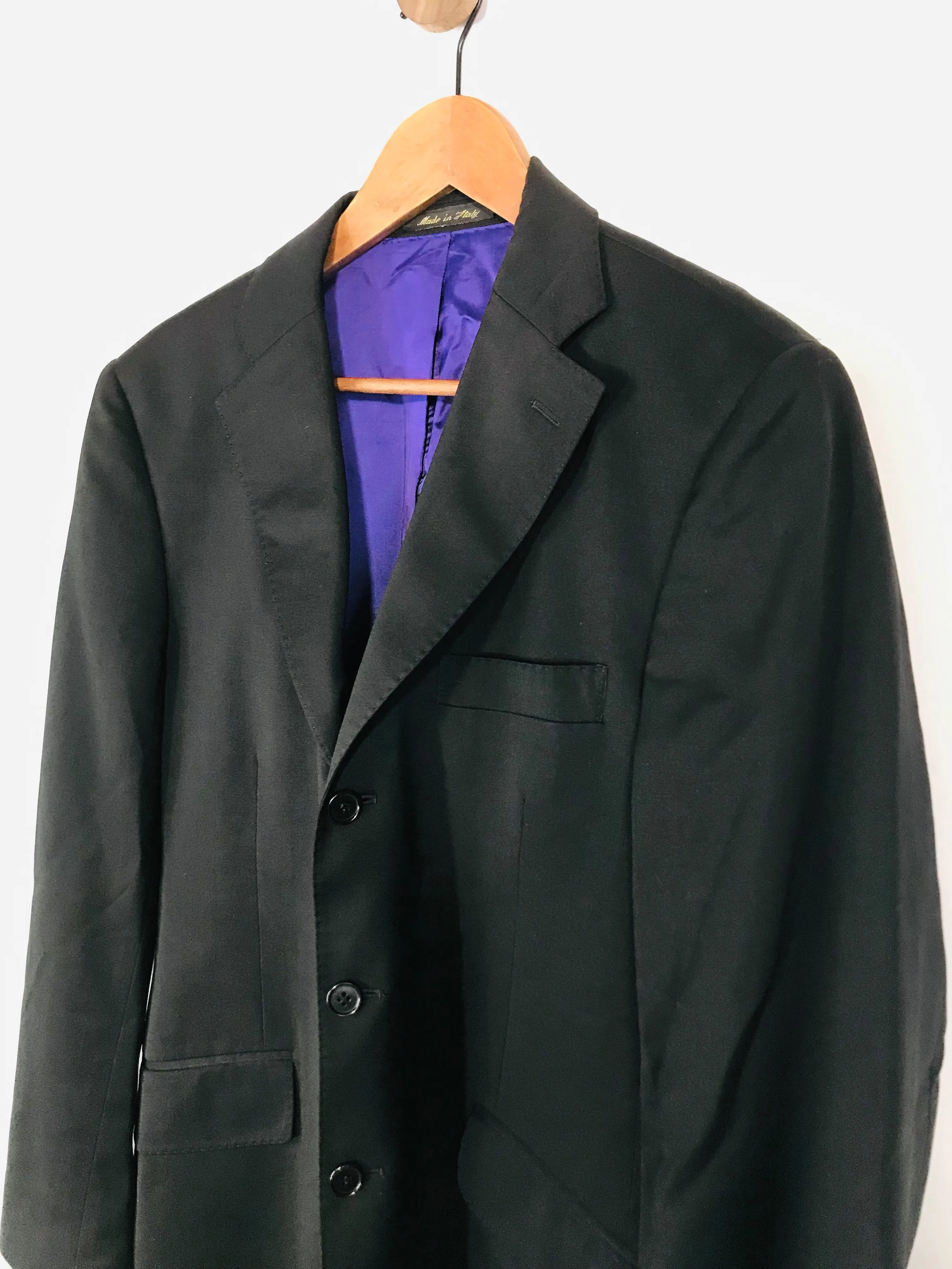 Boateng Men's Wool Smart Blazer Jacket | 48R | Black