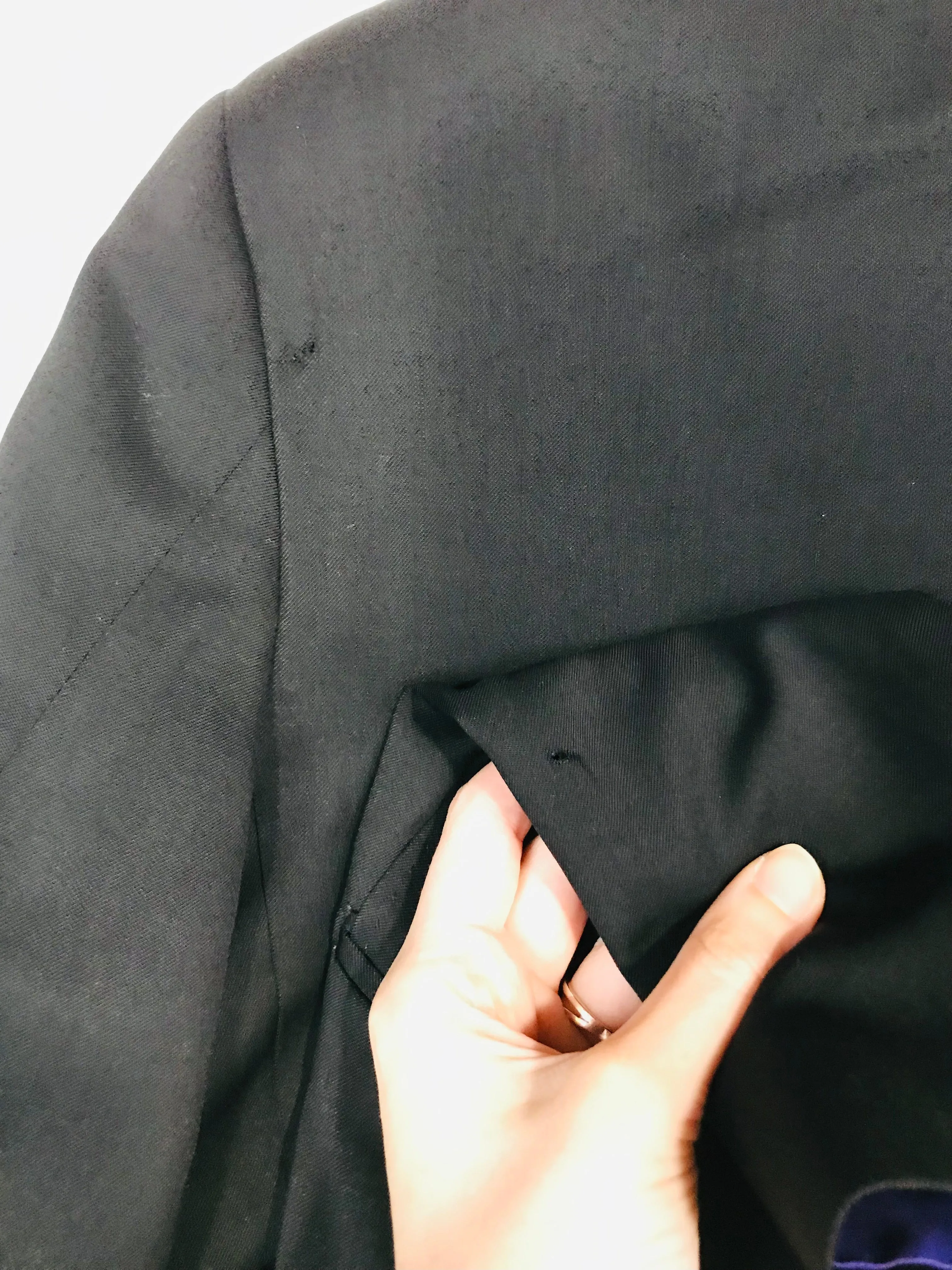 Boateng Men's Wool Smart Blazer Jacket | 48R | Black