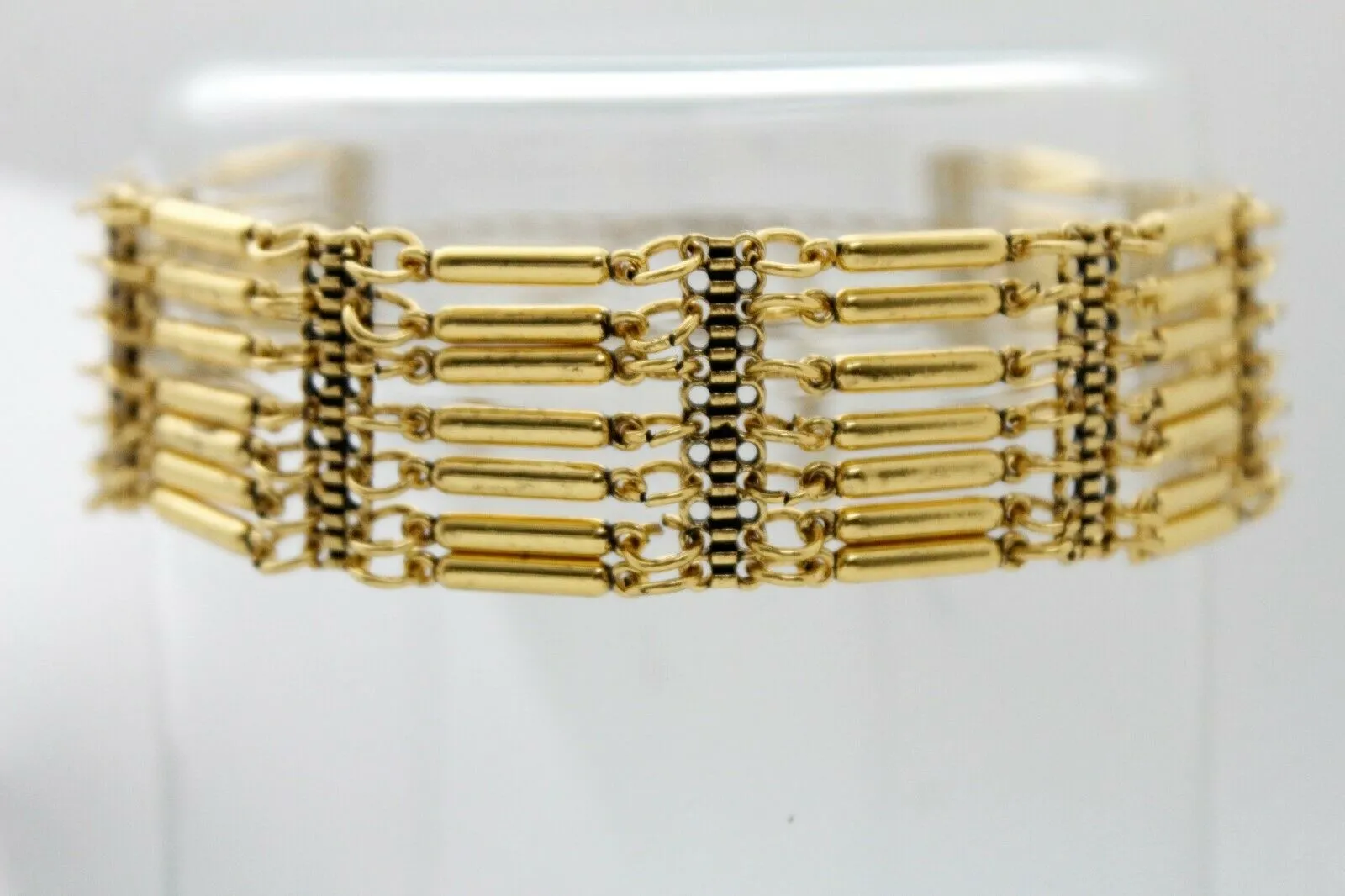 Bohemian Gold Metal Choker Necklace   Earrings Jewelry