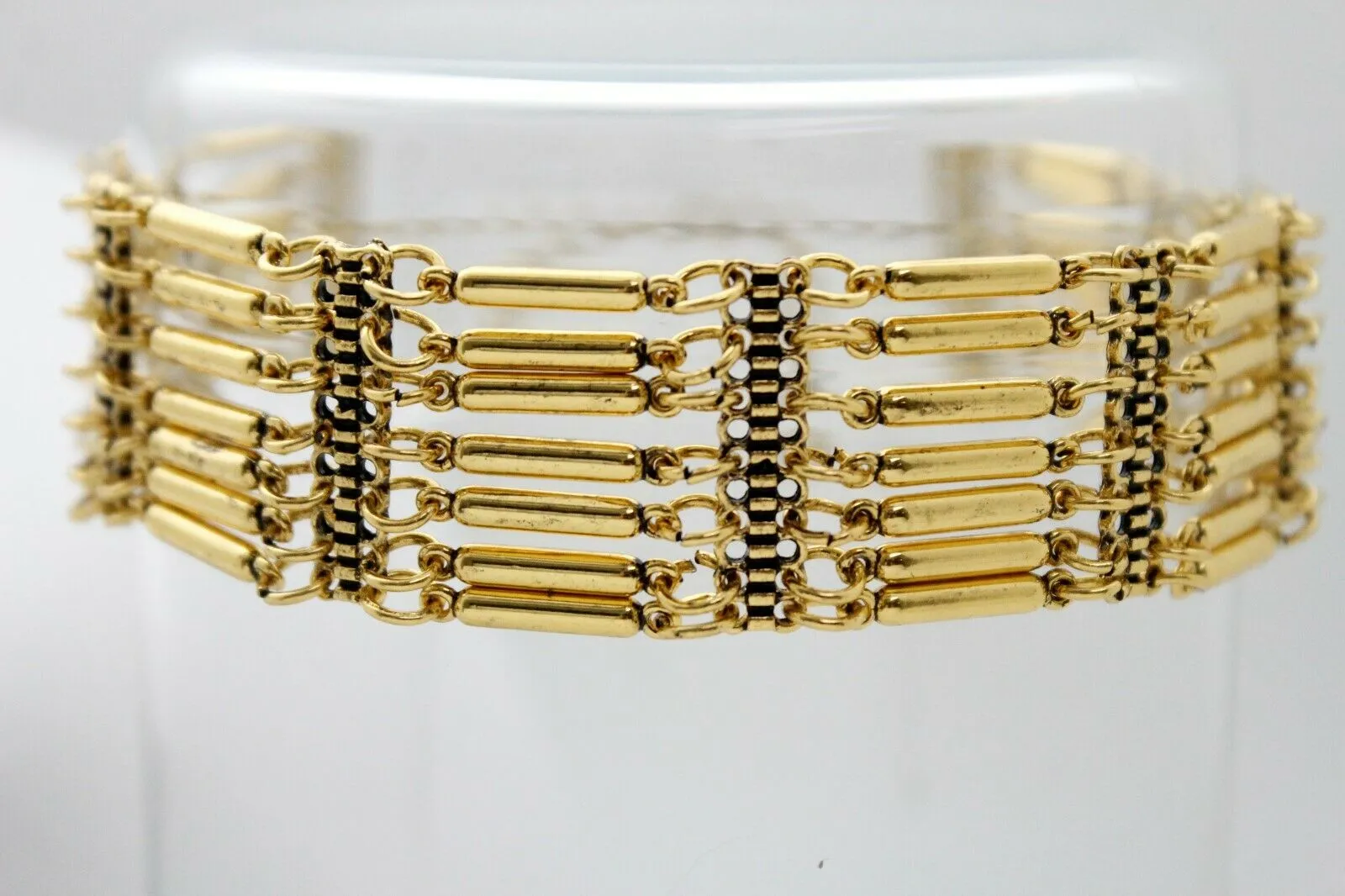 Bohemian Gold Metal Choker Necklace   Earrings Jewelry