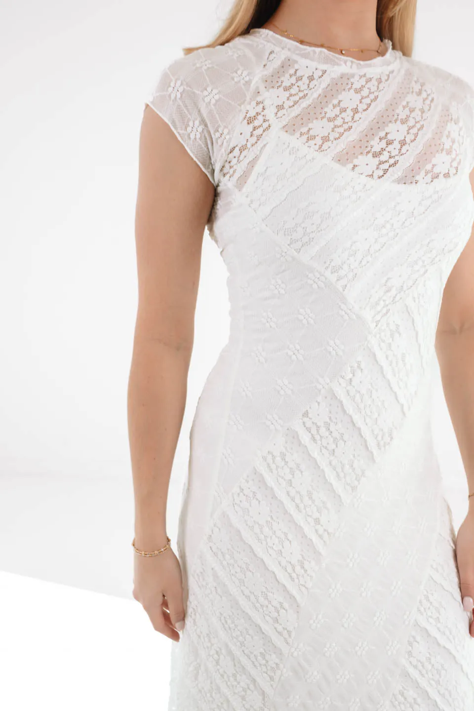 Boho Bride Midi Dress - White