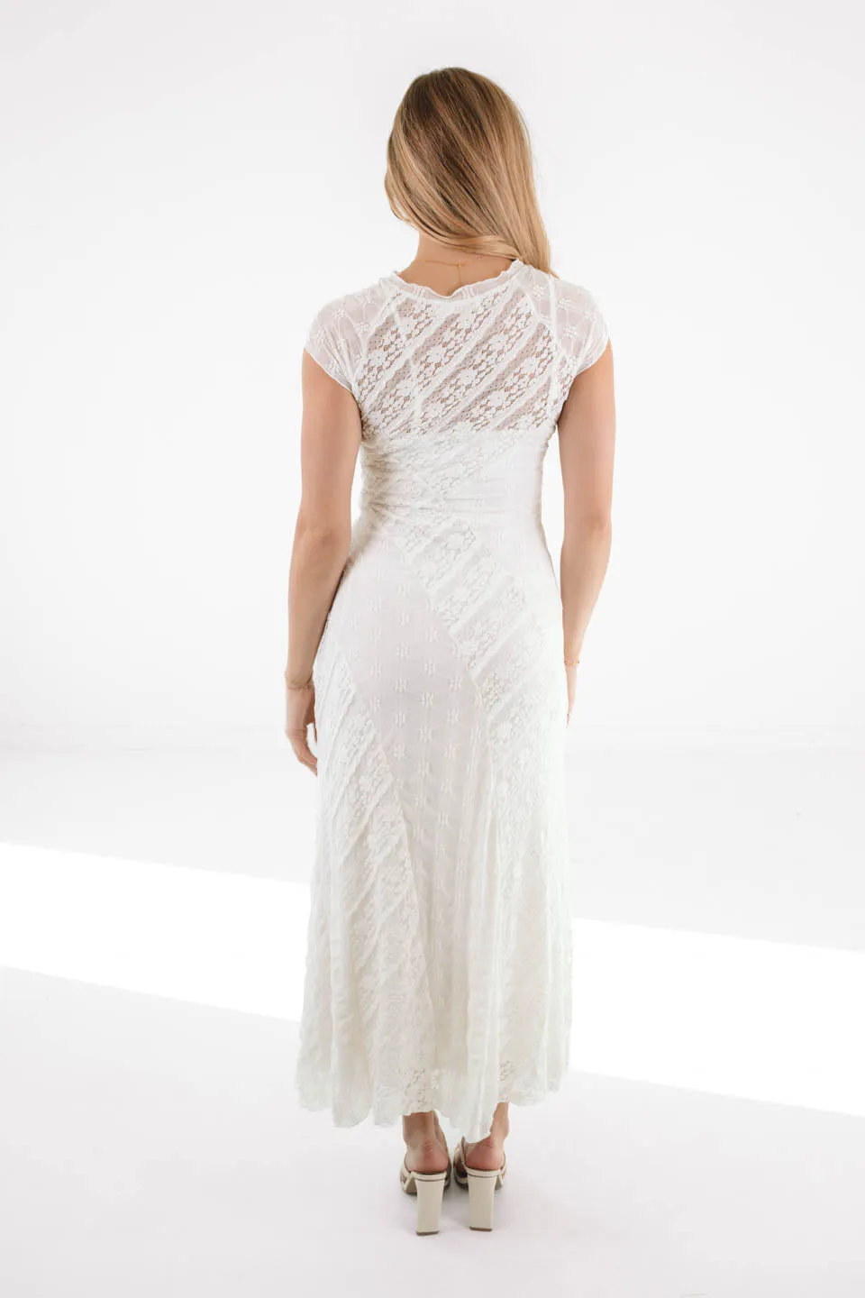 Boho Bride Midi Dress - White