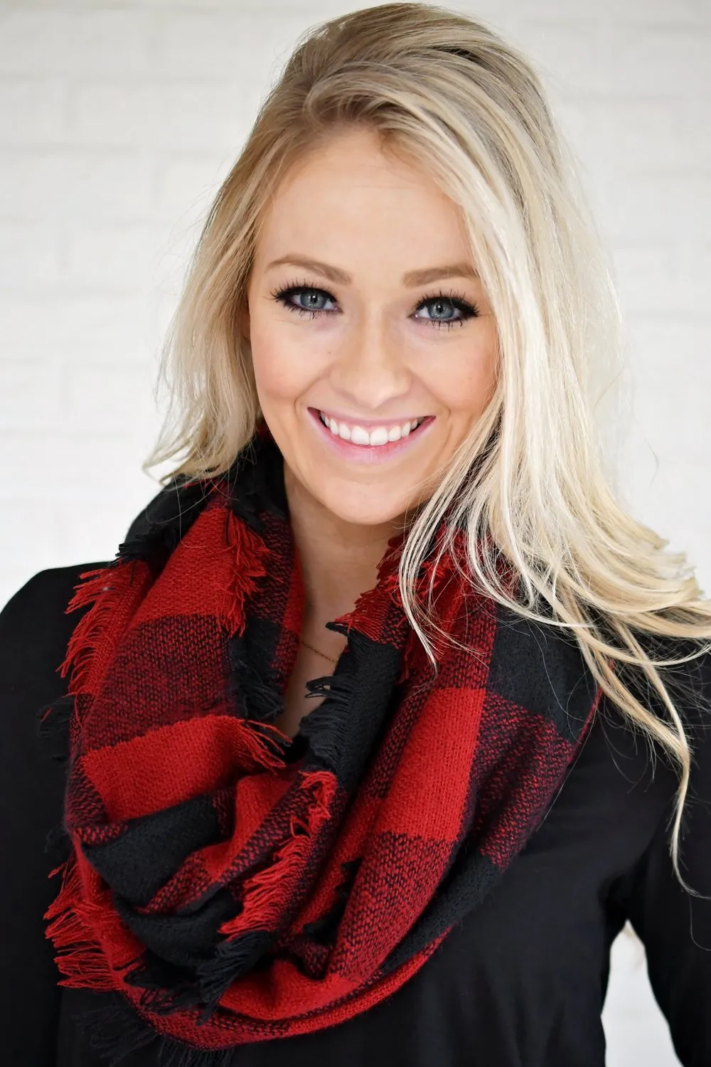 Buffalo Plaid Infinity Scarf