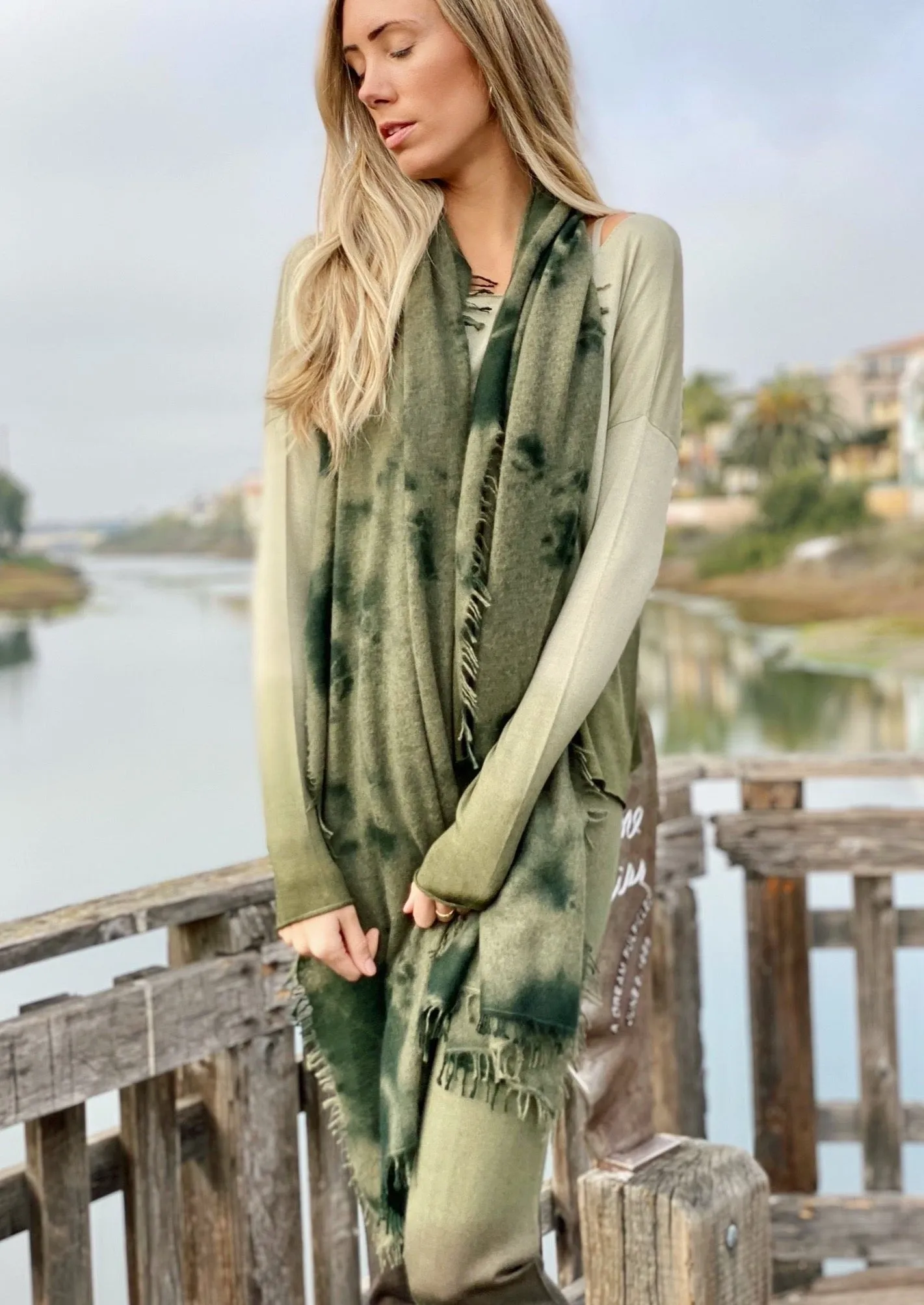Cashmere Felted Scarf - Vega Dye