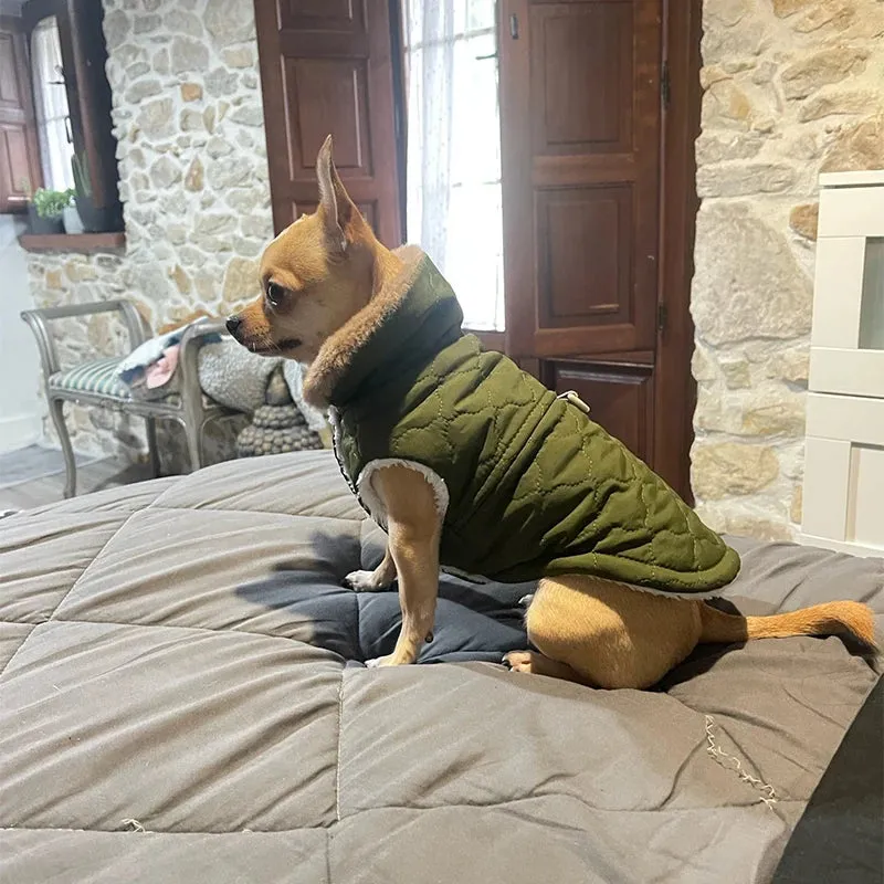 Cozy Fleece Winter Jacket for Small & Medium Dogs
