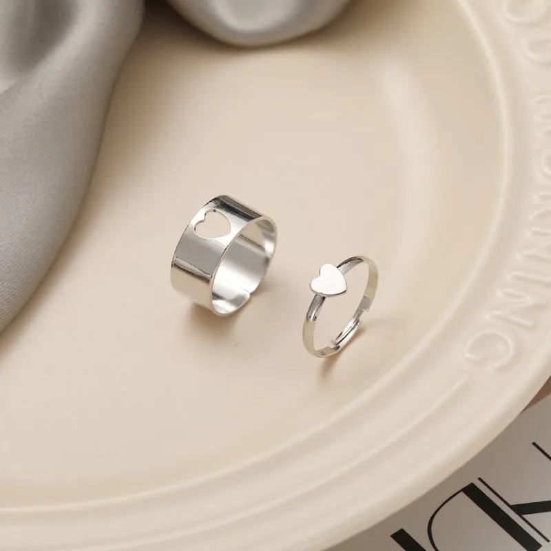 Creative Exquisite Fashion Couple Ring Set Lover Engagement Wedding Jewelry