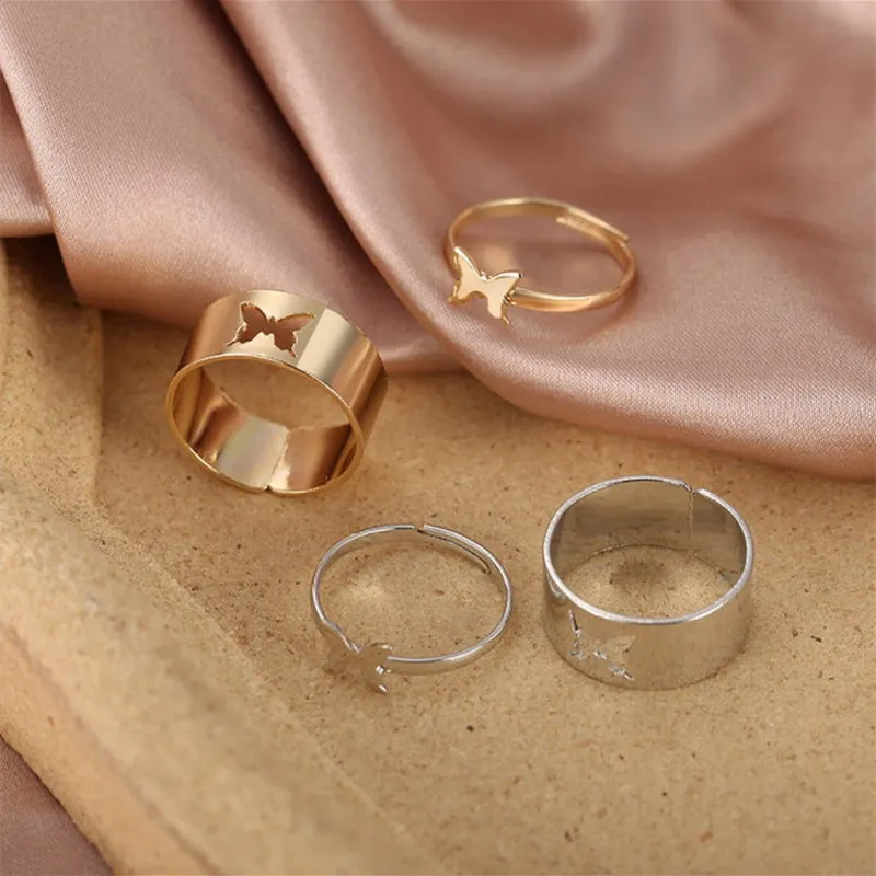 Creative Exquisite Fashion Couple Ring Set Lover Engagement Wedding Jewelry
