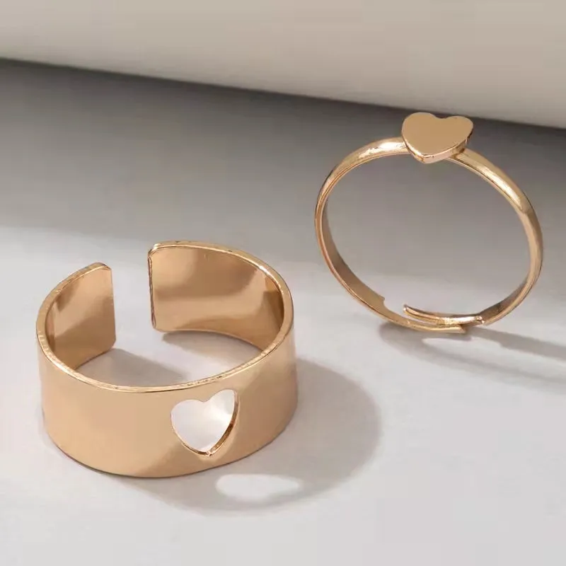 Creative Exquisite Fashion Couple Ring Set Lover Engagement Wedding Jewelry