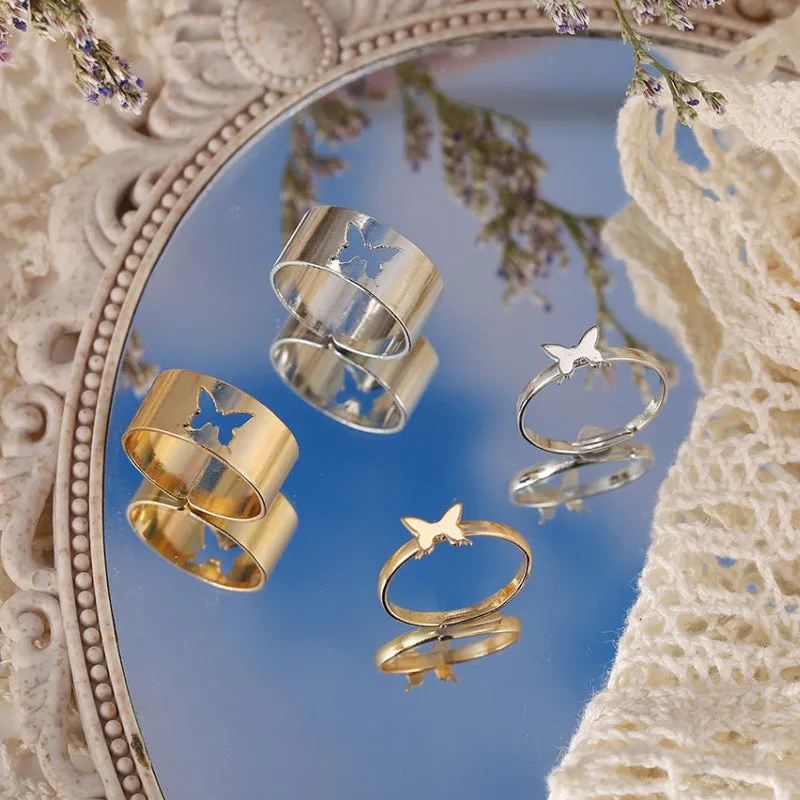 Creative Exquisite Fashion Couple Ring Set Lover Engagement Wedding Jewelry