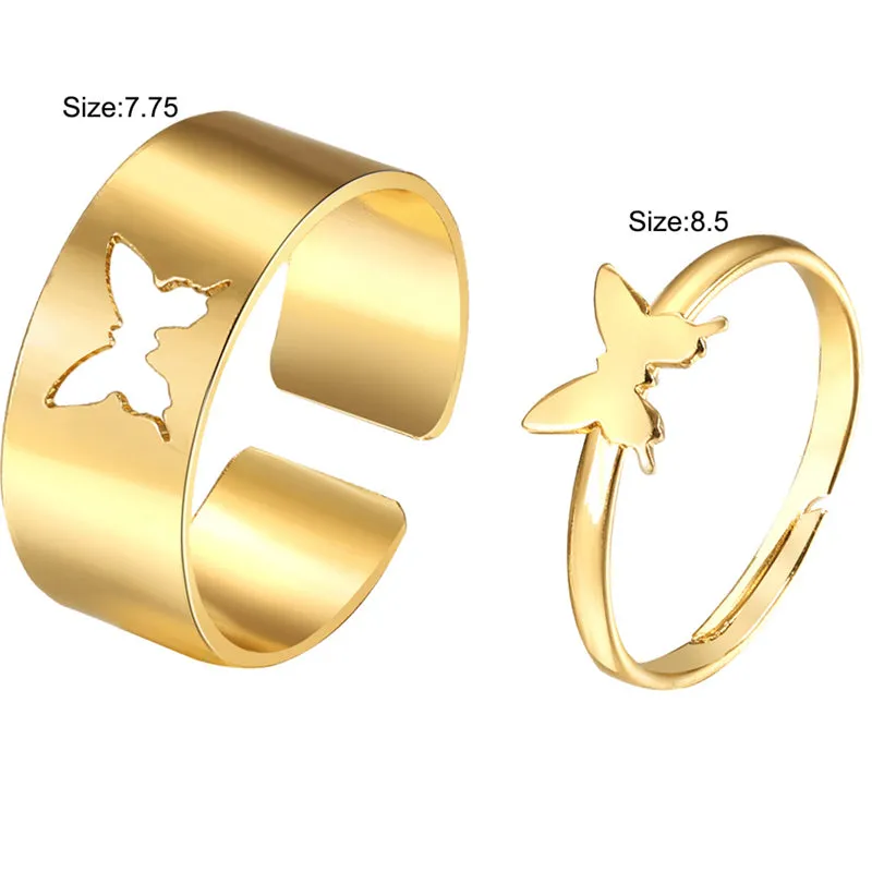 Creative Exquisite Fashion Couple Ring Set Lover Engagement Wedding Jewelry