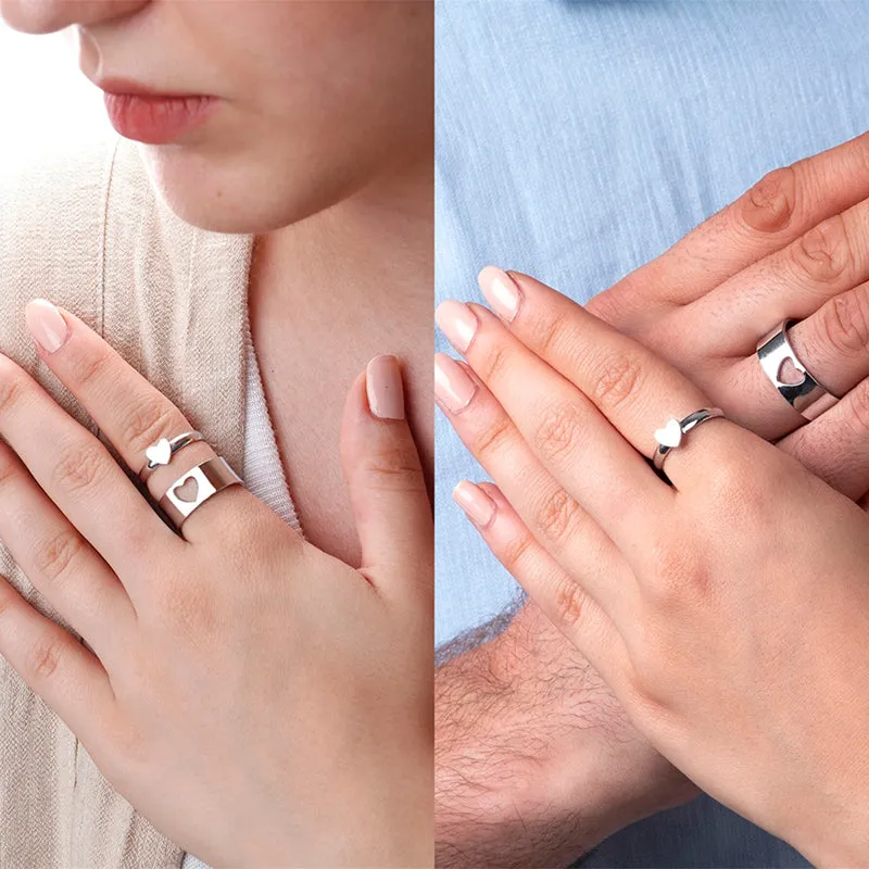 Creative Exquisite Fashion Couple Ring Set Lover Engagement Wedding Jewelry