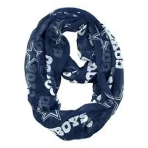 Dallas Cowboys Little Earth Productions Sheer Infinity Scarf Navy