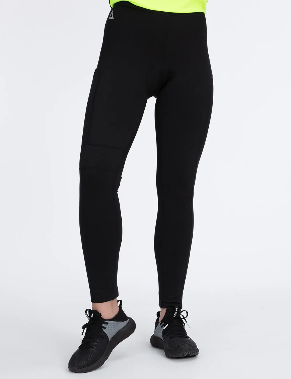 Damen Thermo Fahrradhose Lang Schwarz Setprodukt