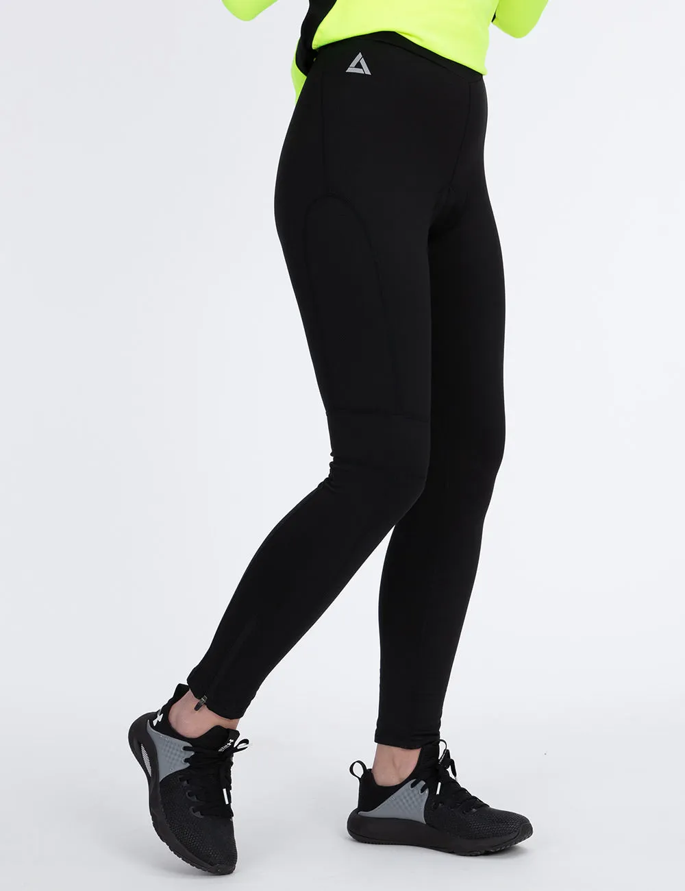 Damen Thermo Fahrradhose Lang Schwarz Setprodukt