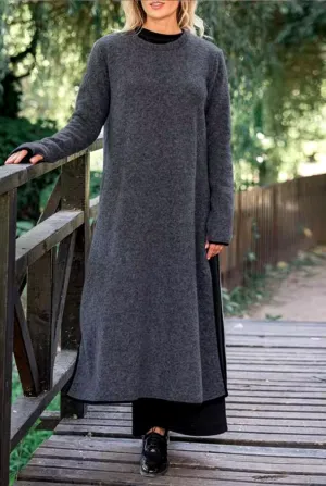 DONA I COZY LAYERED MAXI DRESS