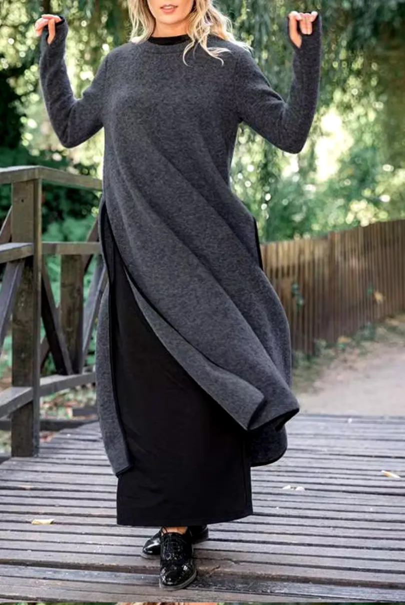 DONA I COZY LAYERED MAXI DRESS