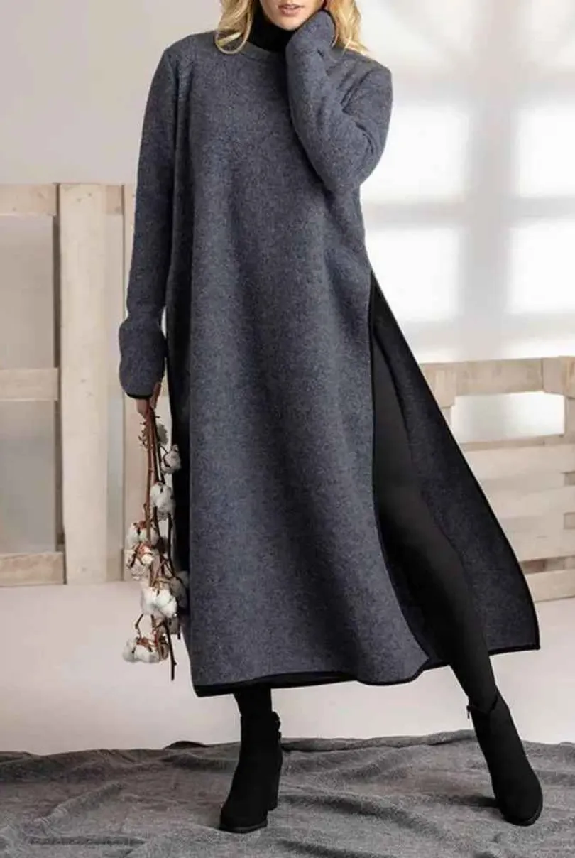 DONA I COZY LAYERED MAXI DRESS
