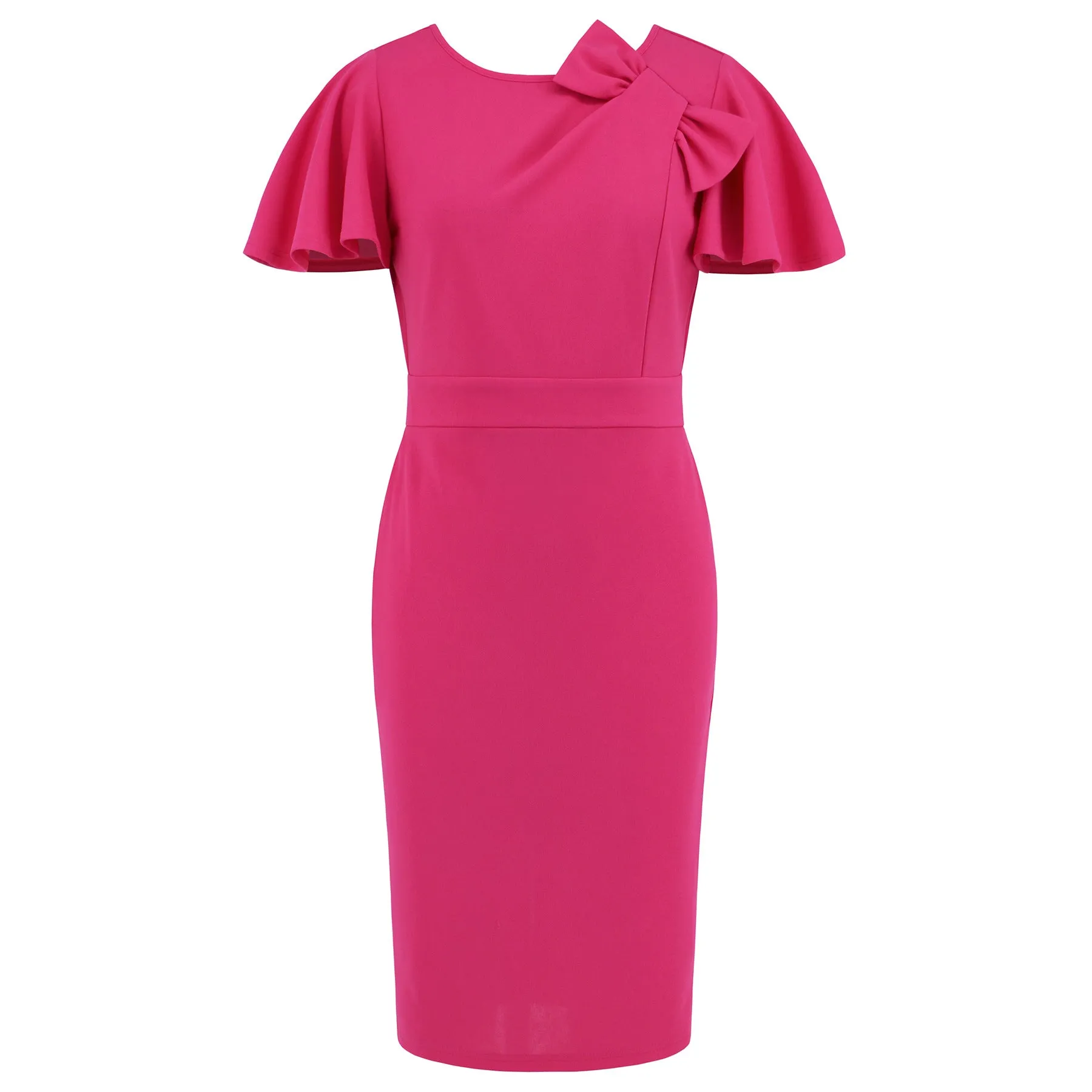 Elegant Bow Business Dress