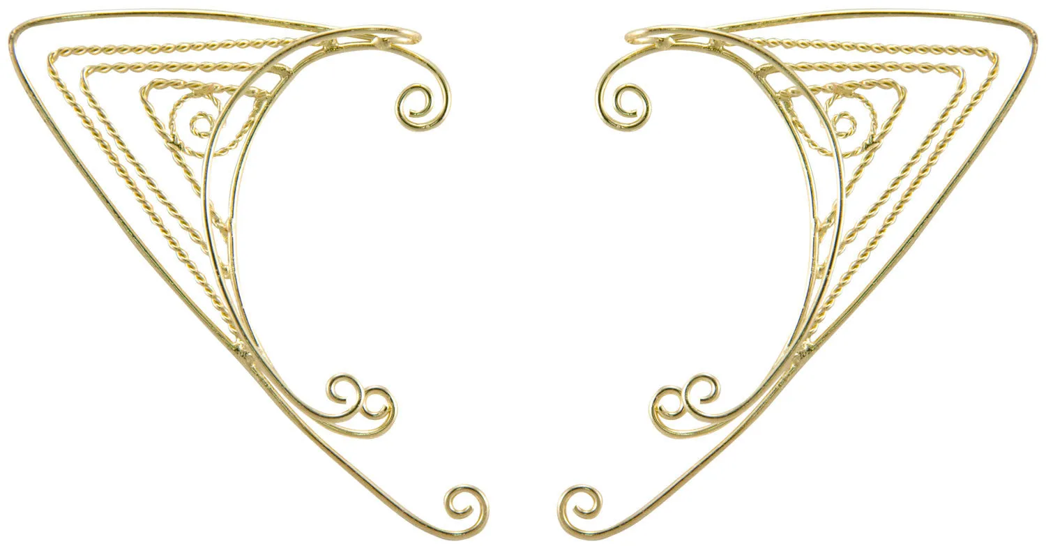 Elf Cuff Triangle Wire Wrap - Gold