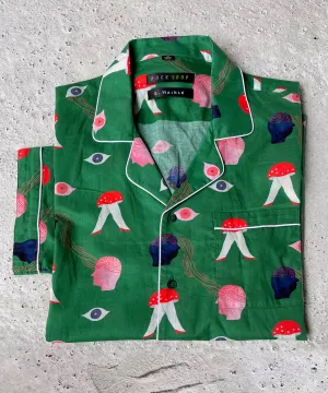 Elizabeth Haidle PJ Shirt | Green