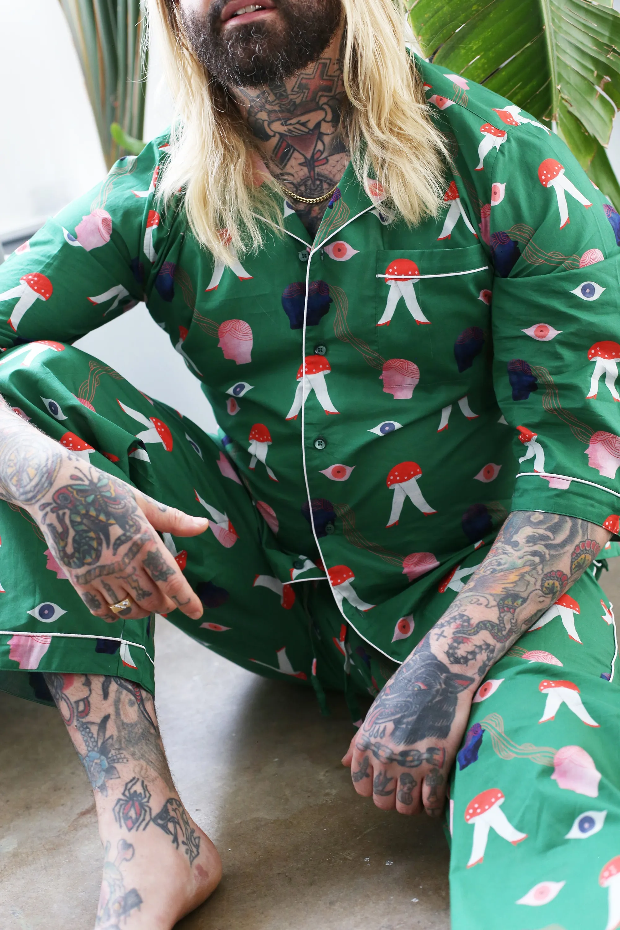 Elizabeth Haidle PJ Shirt | Green