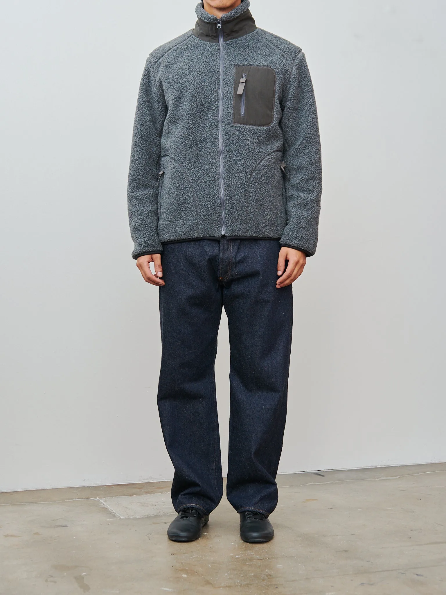 Fleece Blouson - Charcoal