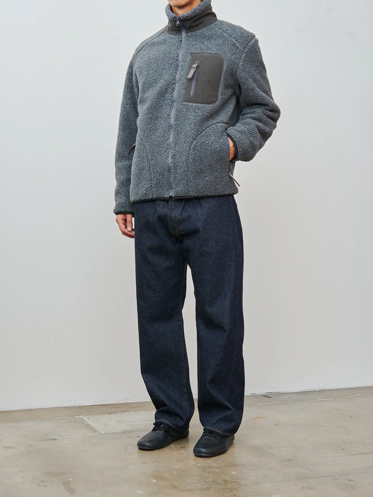 Fleece Blouson - Charcoal