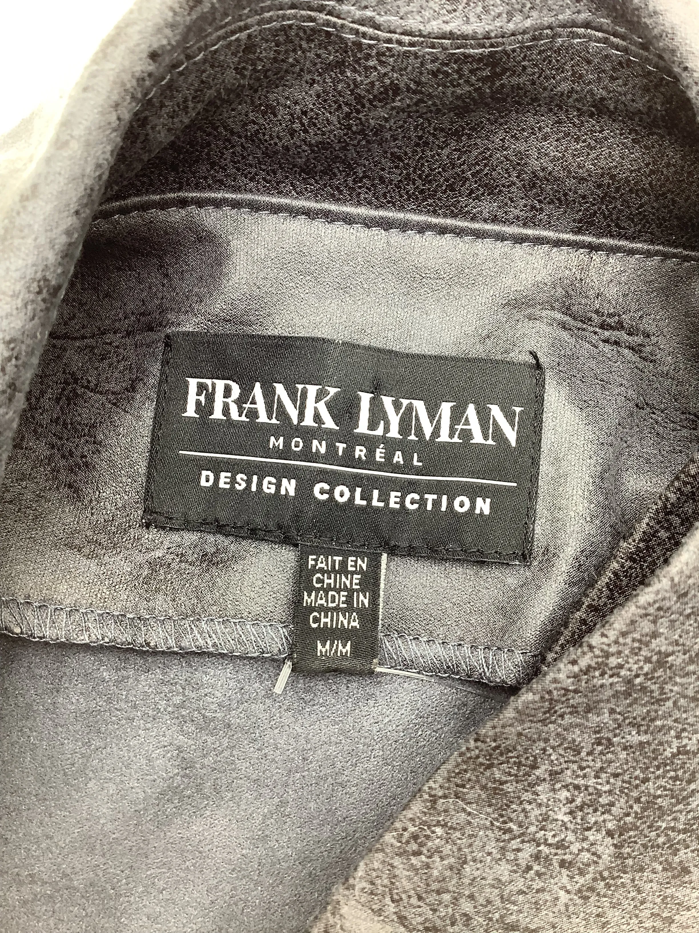 Frank Lyman Jacket Motto Leatherette Grey Size: M