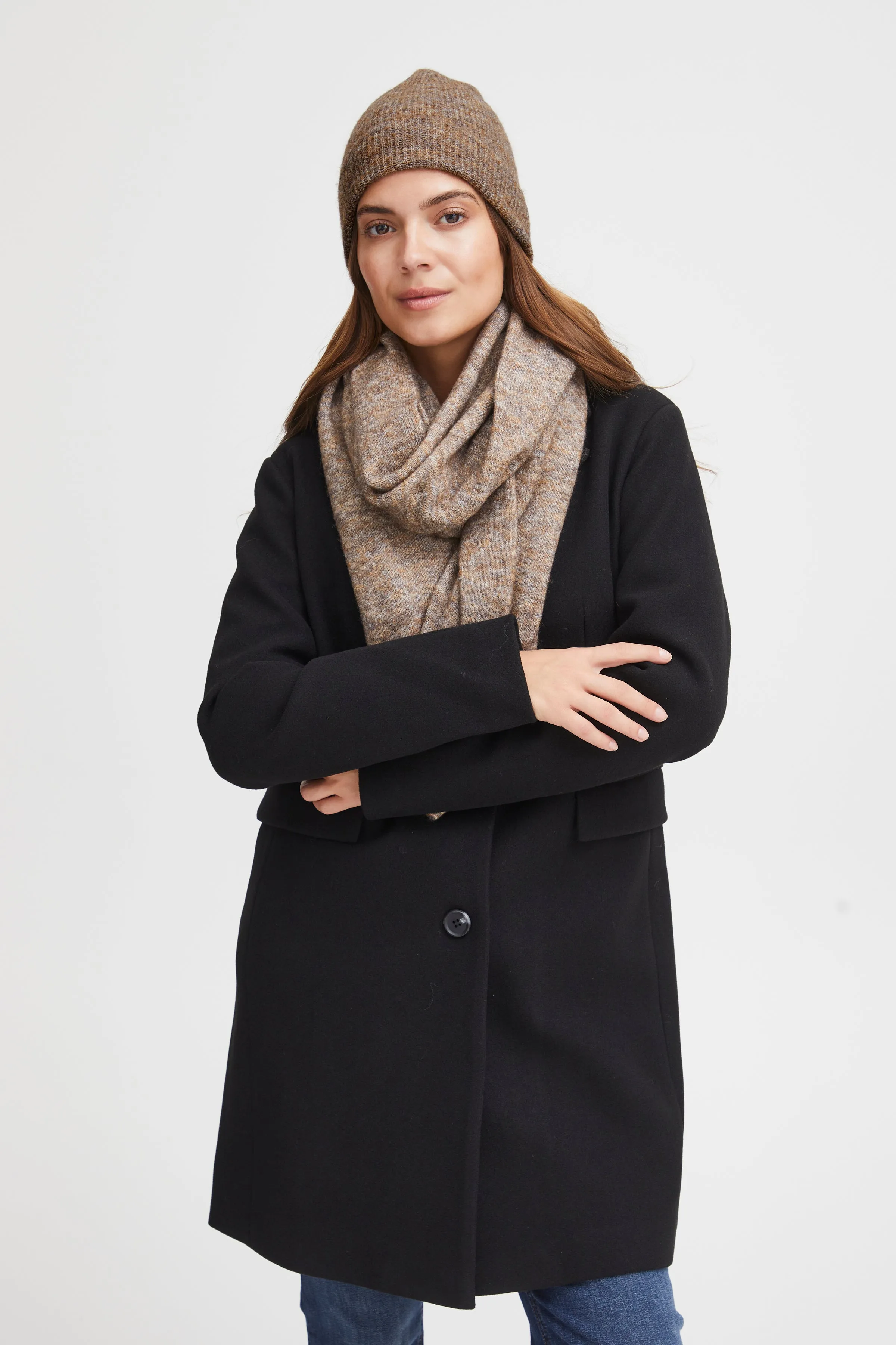 Fransa Sandy Beanie Hat 1