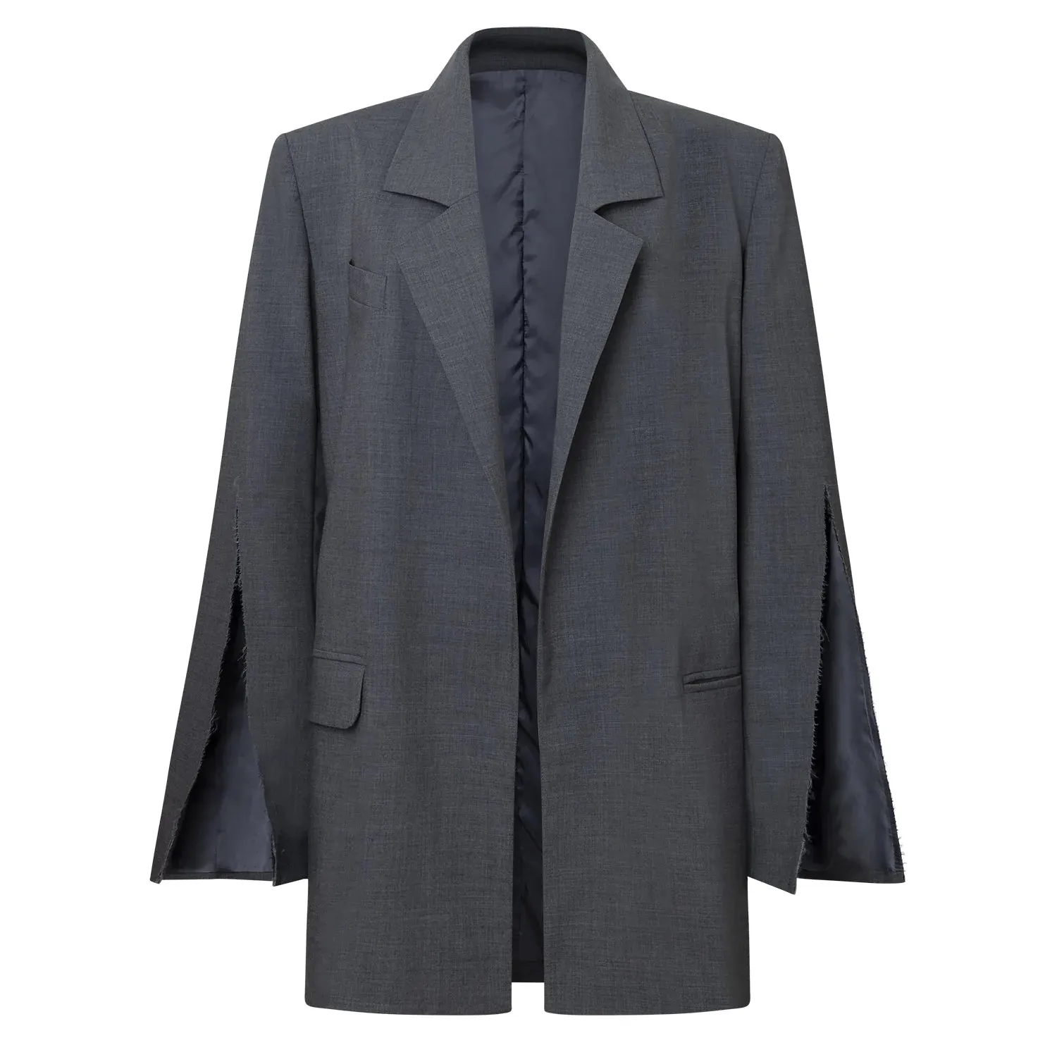 FRAY DECONSTRUCTED BLAZER GREY